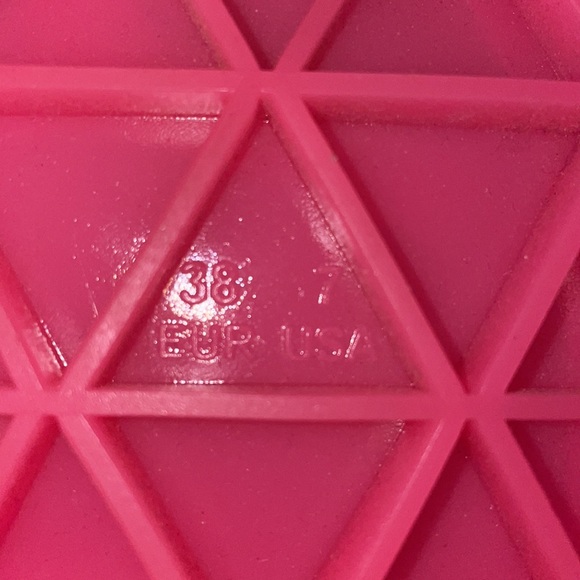 Jcrew pink jelly flowers pool slides size 7 NWOB - Picture 4 of 5